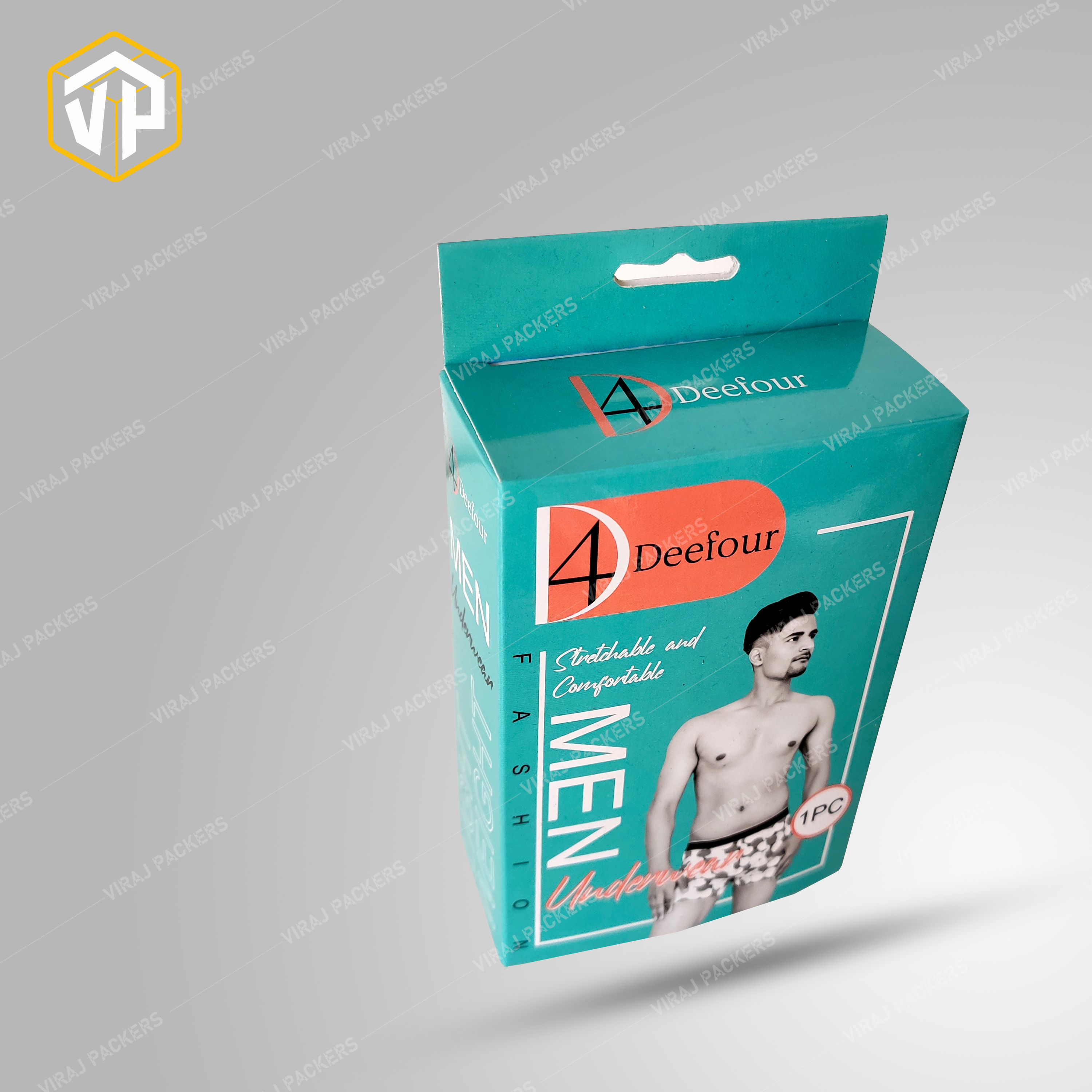 Customized Mens Wear Packaging Box / Custom Underwear Packaging boxes