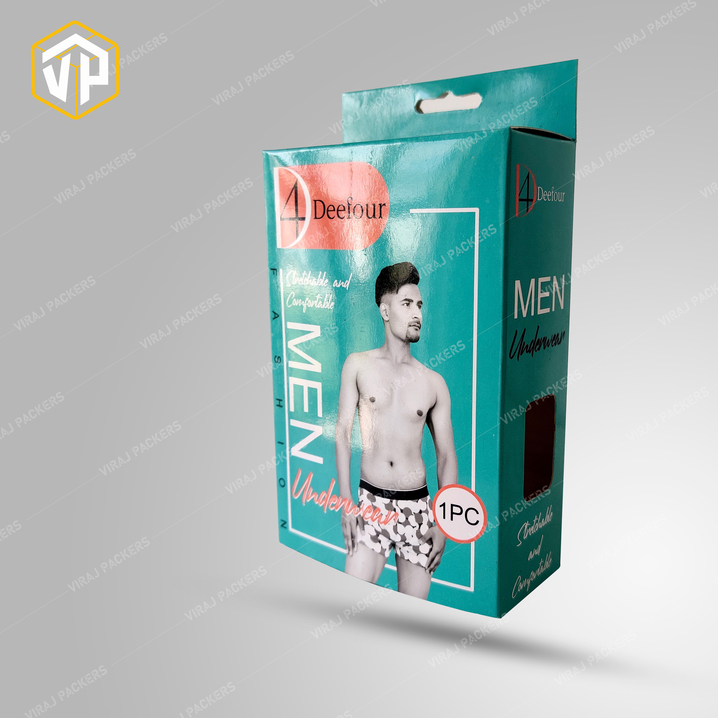 Customized Mens Wear Packaging Box / Custom Underwear Packaging boxes