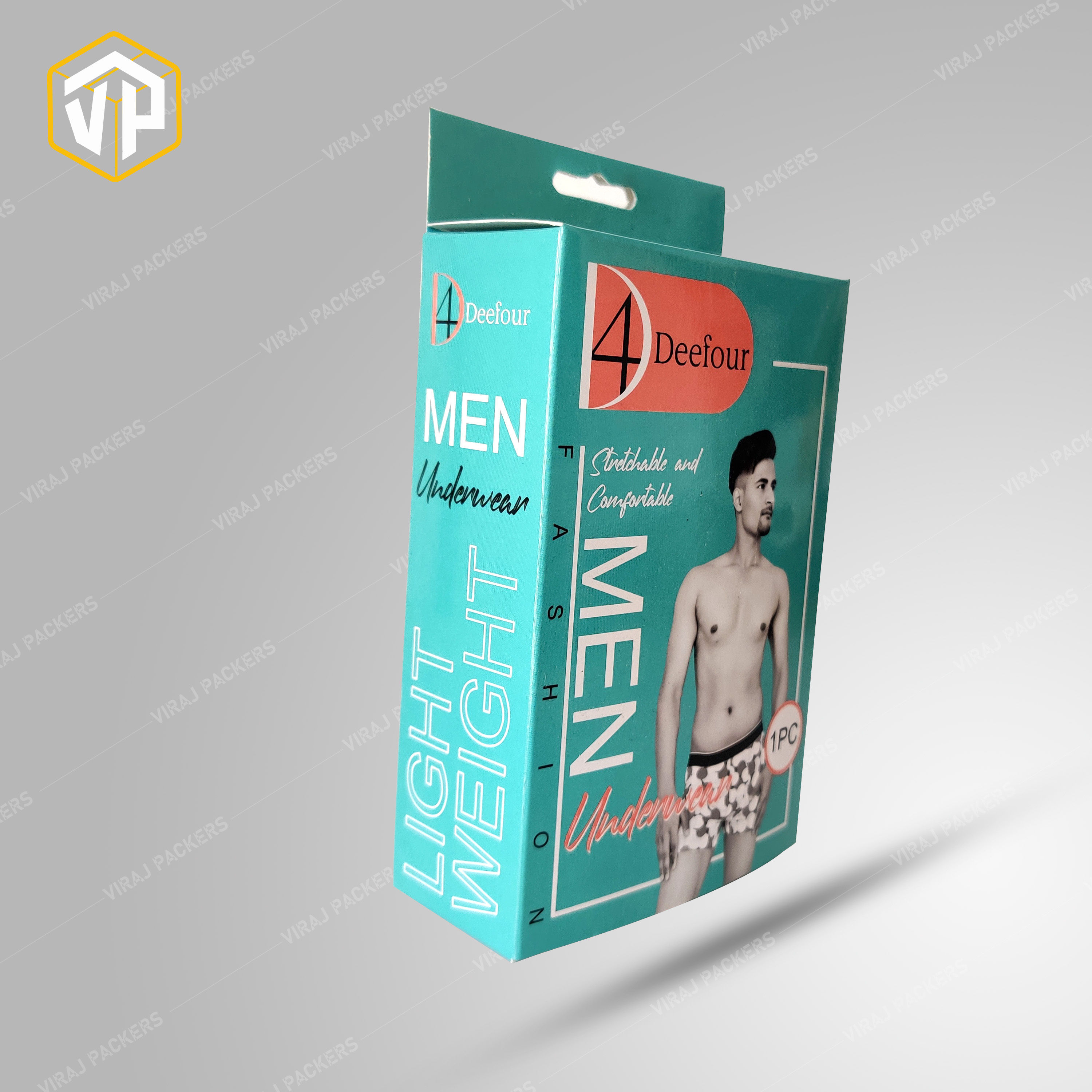 Customized Mens Wear Packaging Box / Custom Underwear Packaging boxes