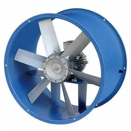 Blue Industrial Axial Flow Fan