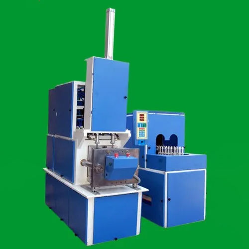 Plastic Bottle Making Machine - Color: Blue