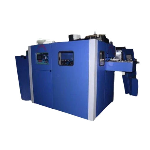 Blue 6 Cavity Fully Automatic Handfeed Pet Bottle Making Machine