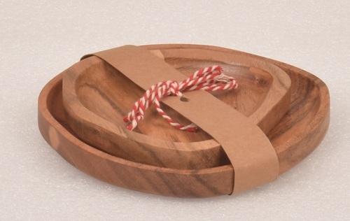 Wooden Serving Platter Set