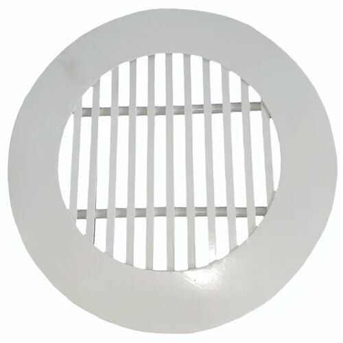 White 4Inch Aluminium Round Linear Grill