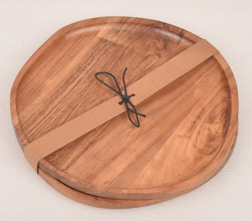 Wooden Round platter Set