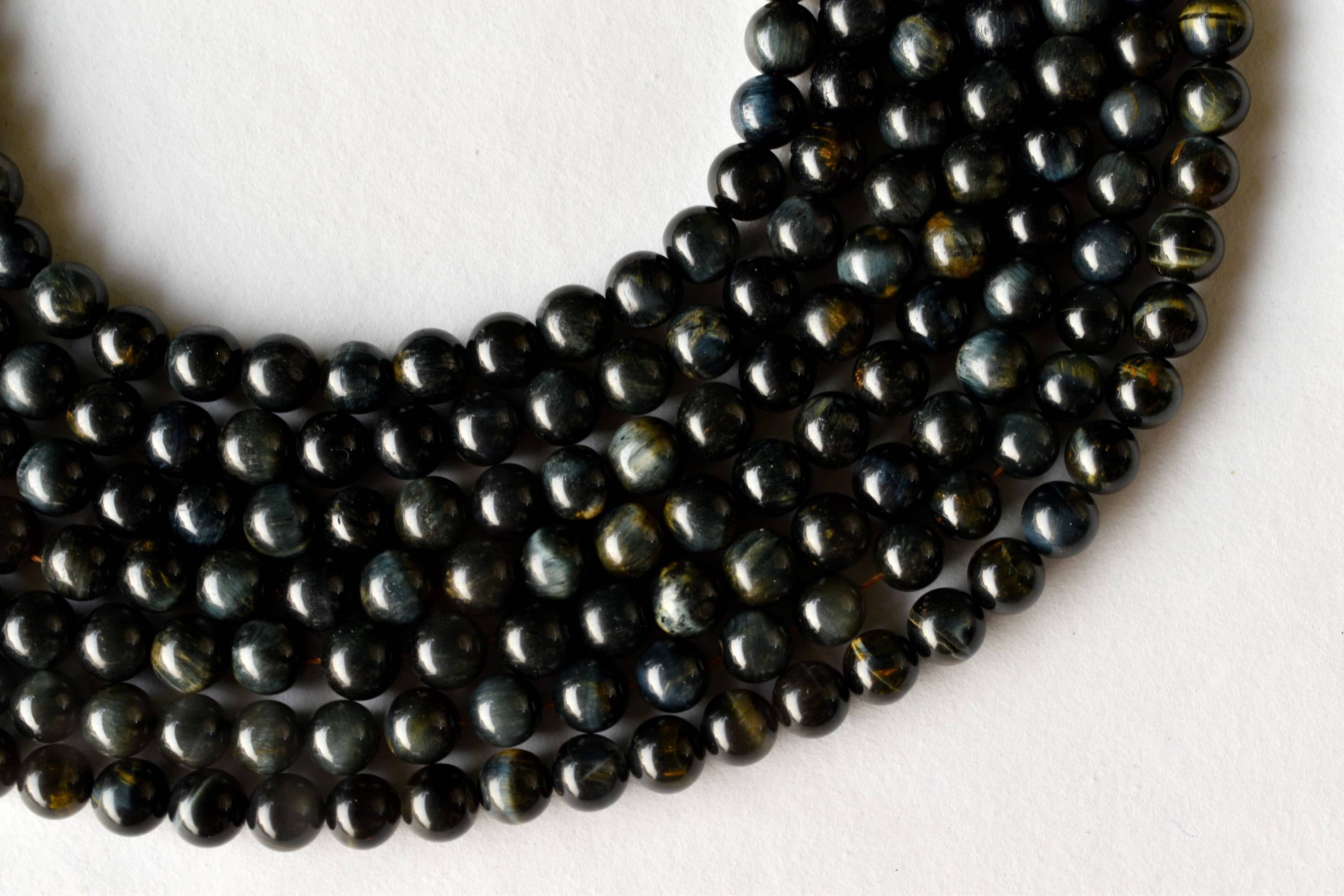 8mm Blue Tiger Eye Beads, Gemstone Beads for Necklace ,Crystal Beads Jewelry