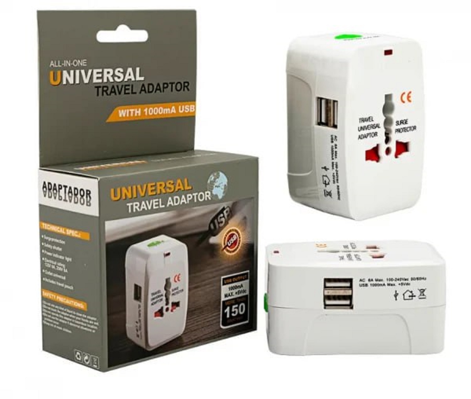 UNIVERSAL TRAVEL USB PLUG ADAPTOR TOOL