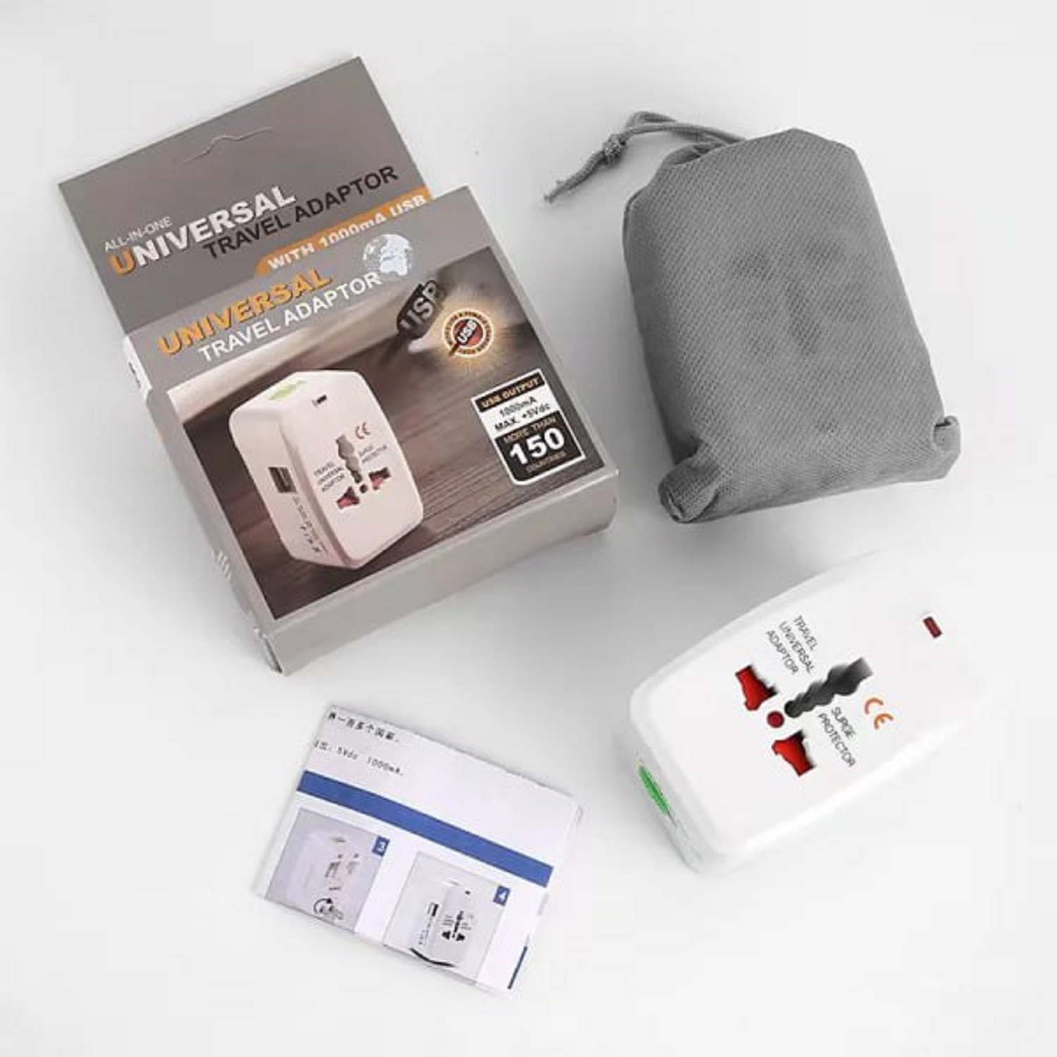 UNIVERSAL TRAVEL USB PLUG ADAPTOR TOOL