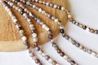 8mm Botswana Agate Beads, Gemstone Beads for Necklace ,Crystal Beads Jewelry