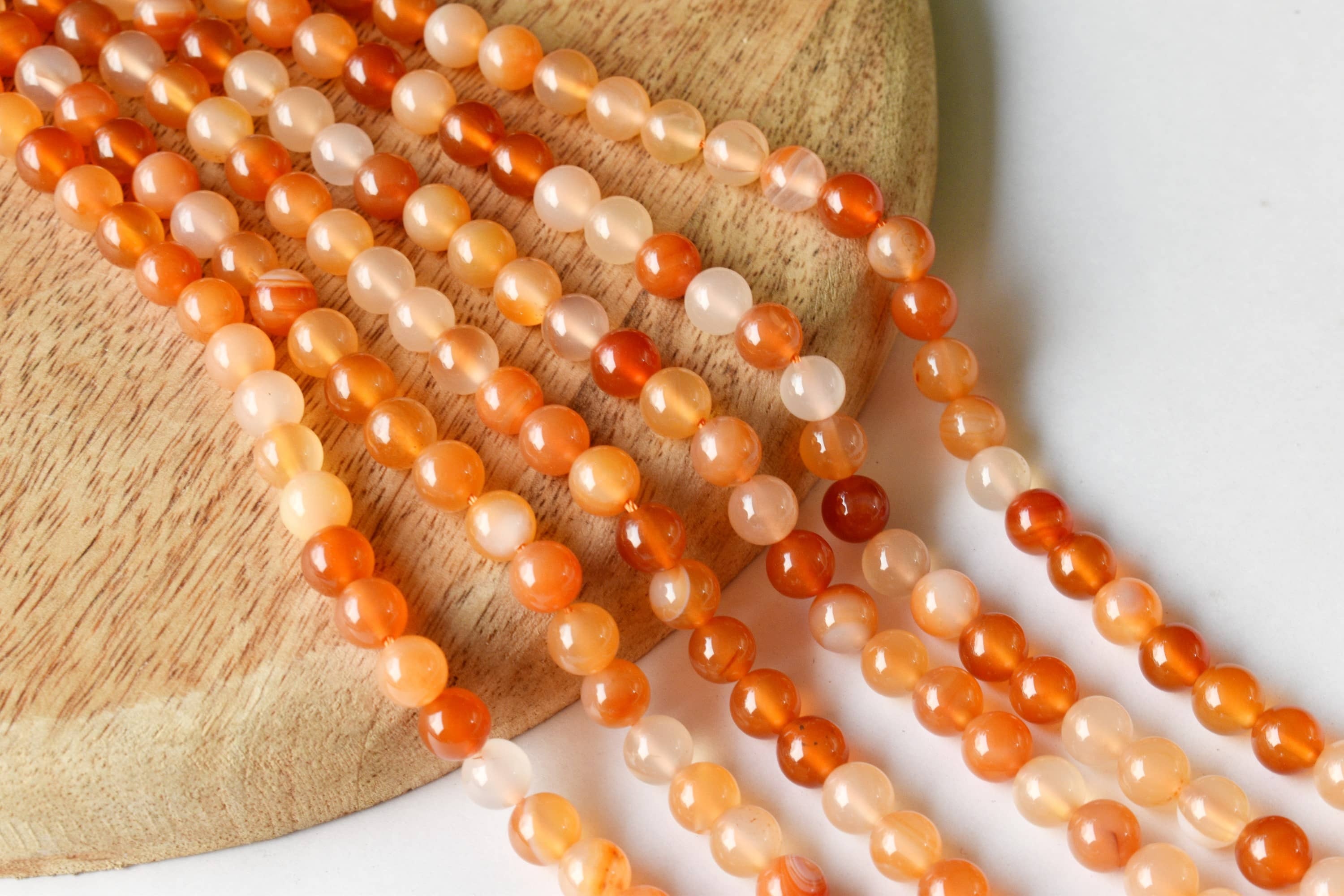 8mm Carnelian Beads, Gemstone Beads for Necklace ,Crystal Beads Jewelry