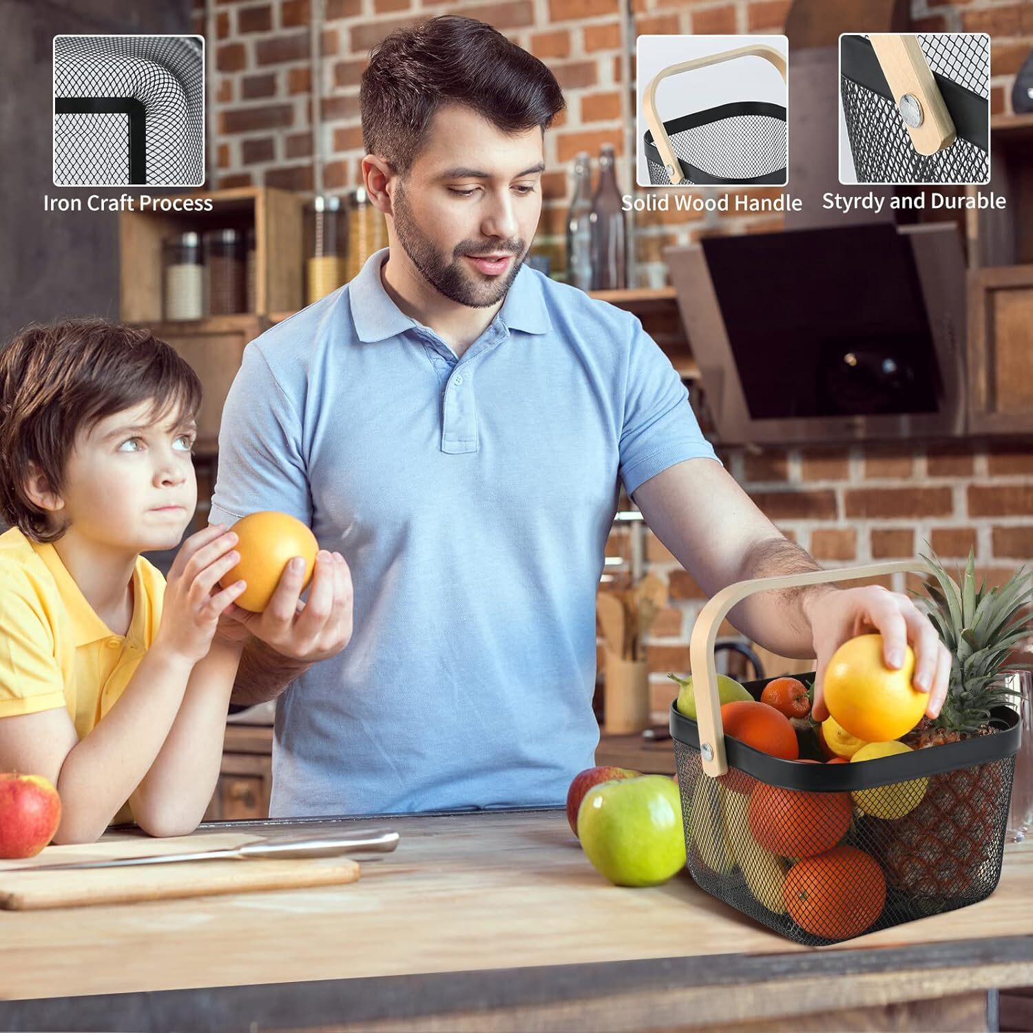 MESH STORAGE FRUITS BASKET FOR CABINETS