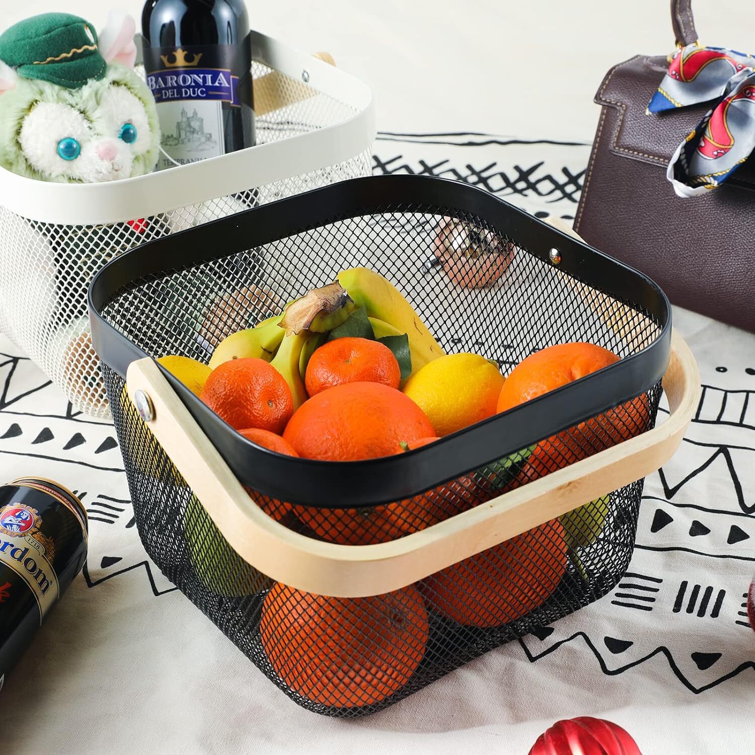 MESH STORAGE FRUITS BASKET FOR CABINETS