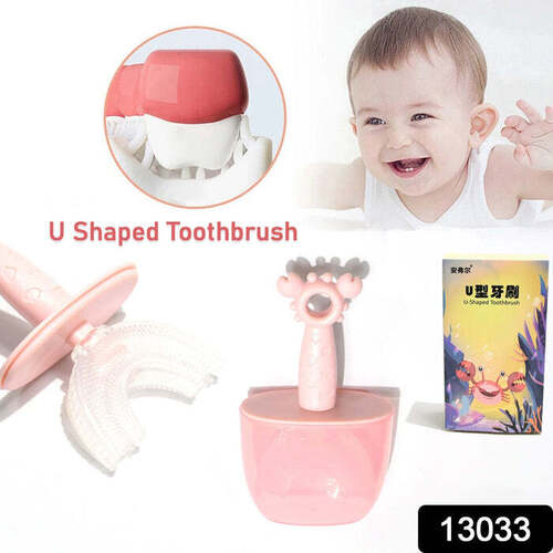 KIDS U SHAPED TOOTHBRUSH CHILDREN BABY SILICONE KIDS TOOTHBRUSH