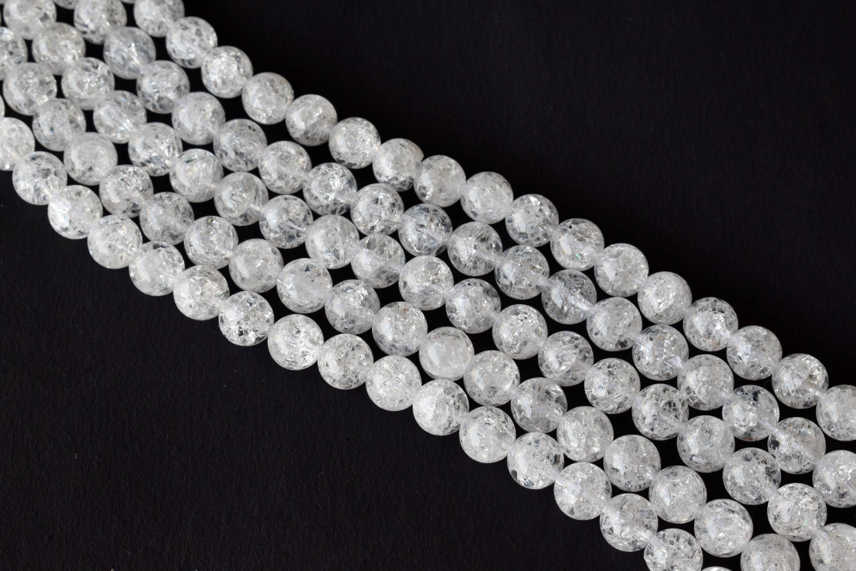 8mm Crack Crystal Beads ,Gemstone Beads for Necklace ,Crystal Beads Jewelry