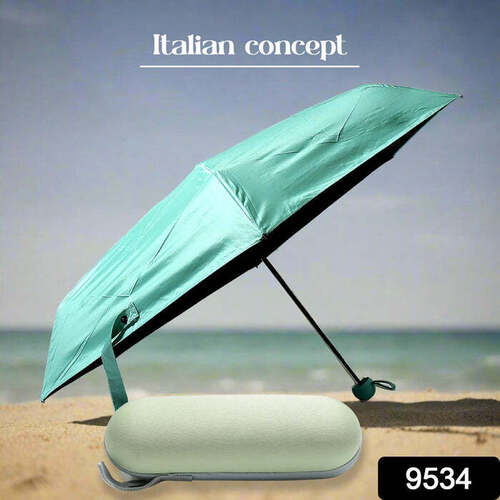 Fold Manual Open Umbrella With Capsule Case | Windproof,