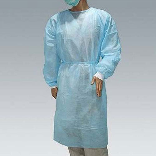 Blue Disposable Medical Gown - Isolation Gown