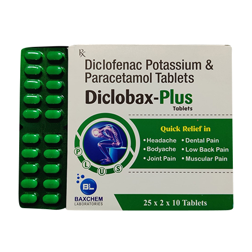 Diclofenac Potassium Paracetamol Tablets