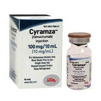 Cyramza 100mg Injection - 10ml Vial Of Ramucirumab | Treatment For Advanced Gastric Cancer, Gastroesophageal Junction Adenocarcinoma, Non-small Cell Lung Cancer, And Hepatocellular Carcinoma