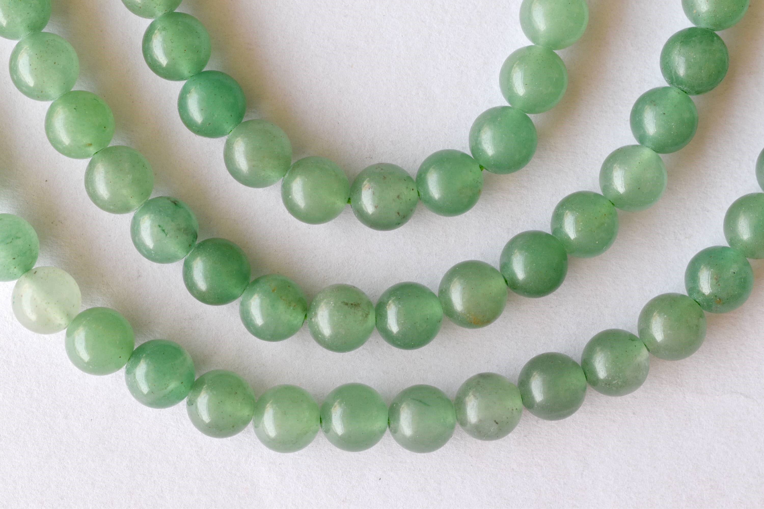 8mm Green Aventurine Beads, Gemstone Beads for Necklace, Crystal Beads Jewelry