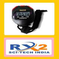 Stop Watch Digital - Durable Plastic, Compact Size, Black Color | High Precision Accuracy, Battery-powered, Manual Control, 1-year Warranty
