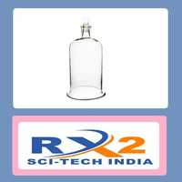 Bell Jar Glass - Borosilicate Glass 250ml Transparent, Cylindrical Dome Top, High Temperature Resistant