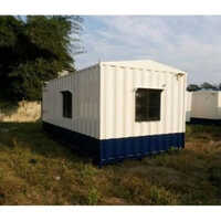 Prefabricated Portable Office Containers - Color: White Blue