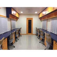 Industrial Ms Portable Office Container - Color: Beige And Blue