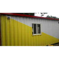 Modular Container Home - Color: Yellow And White