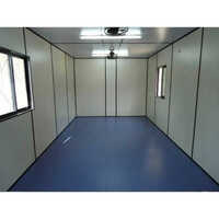 Portable Office Container - Color: White And Blue