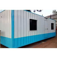 Frp Portable Security Cabin - Color: White And Blue