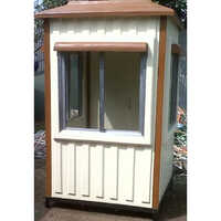 Color Coated Ms Security Cabin - Color: Brown And Cream