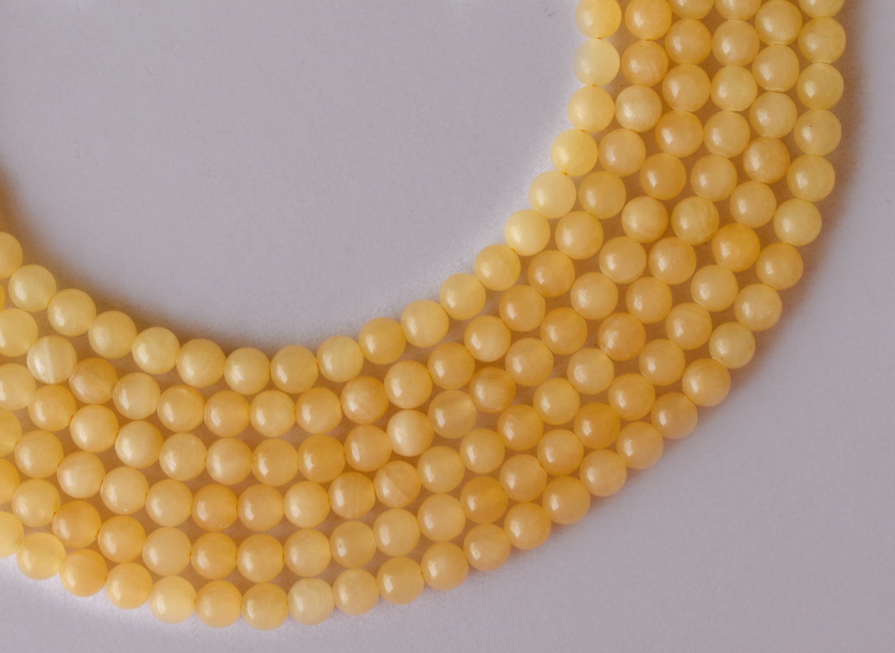 8mm Honey Calcite Beads, Gemstone Beads for Necklace ,Crystal Beads Jewelry