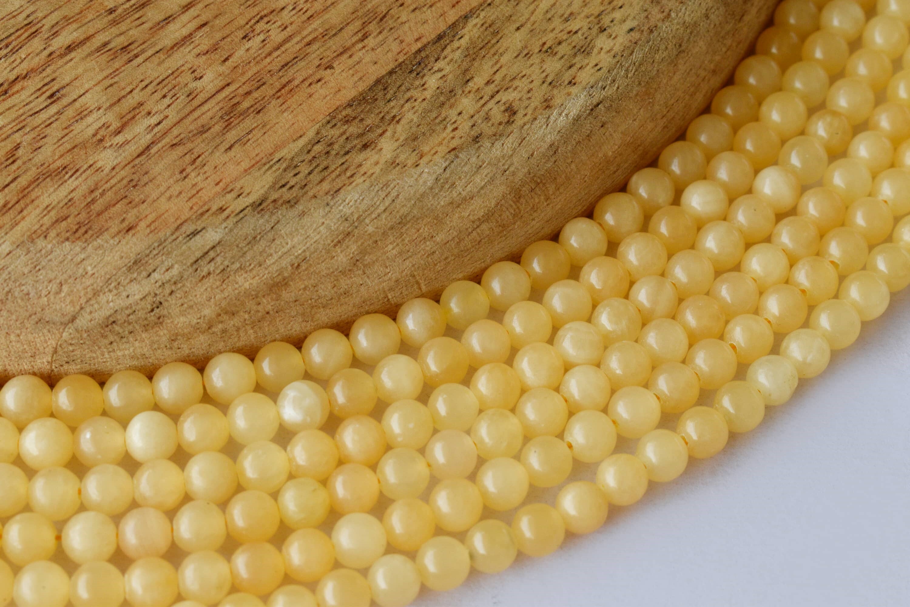 8mm Honey Calcite Beads, Gemstone Beads for Necklace ,Crystal Beads Jewelry