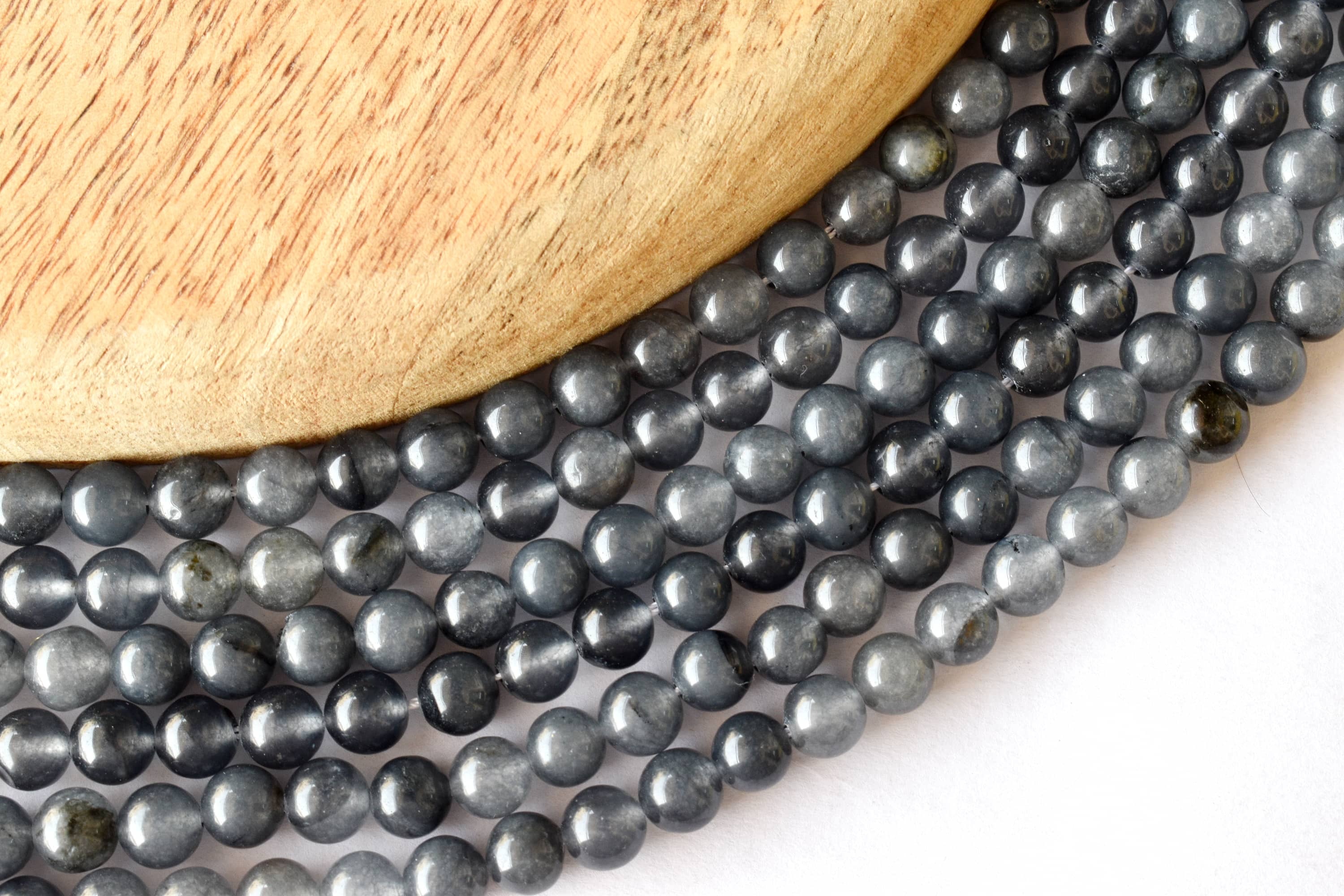 8mm Iolite Beads, Gemstone Beads for Necklace ,Crystal Beads Jewelry