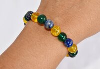 Promoting HAPPINESS Bracelet Crystal Beaded Bracelet