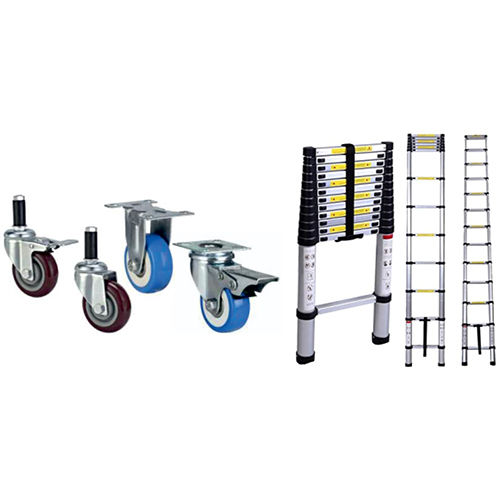 Trolley Wheels And Ladder - Color: Silver