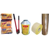 Packing Materials - BOPP, Plastic, Steel | Extra Strong, Writable Surface, Light Weight, Polished, Standard Size, Brown Color