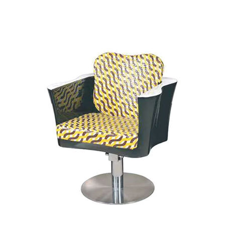 21.6 x 19.7 x 35.4 inches Leather Styling Yellow and Black Color Chair