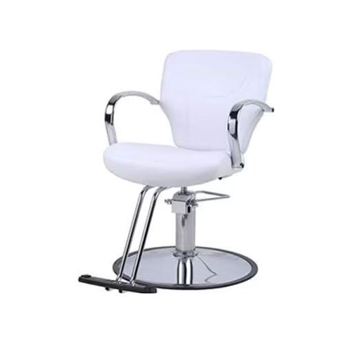 21.6 x 19.7 x 35.4 inches Leather Gents Parlour White Color Chair