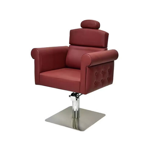 21.6 x 19.7 x 35.4 inches  Leather Gents Parlour Maroon  Color Chair