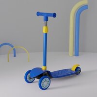 Kick Scooter - Durable Aluminum Frame, Lightweight Design, Smooth-glide Wheels, Adjustable Handlebar Height
