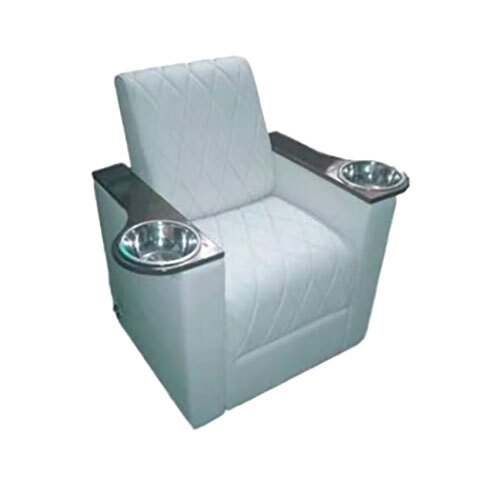 37.79 x 19.46 x 36.22 Inch Mani Pedi Powder Blue Color Chair