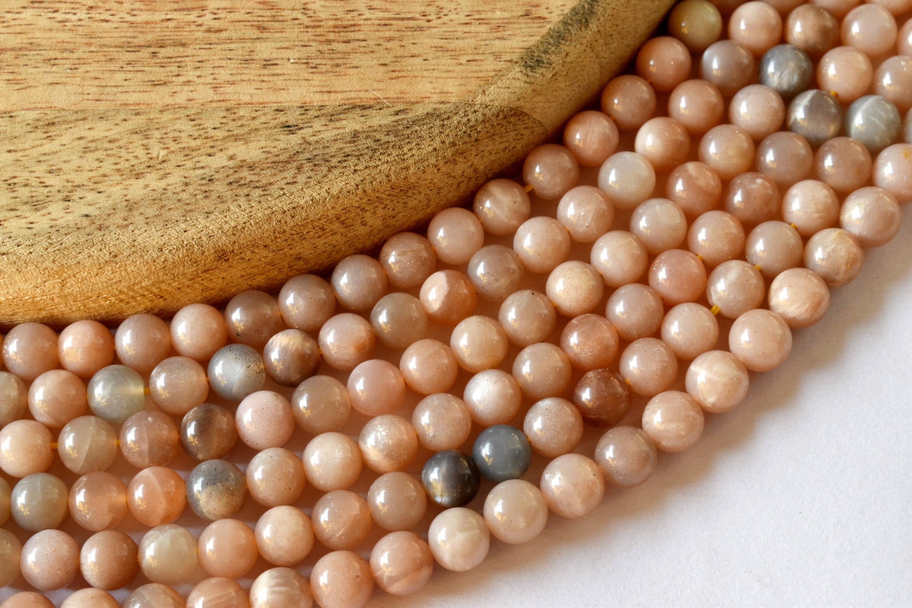 8mm Moonstone Beads, Gemstone Beads for Necklace ,Crystal Beads Jewelry