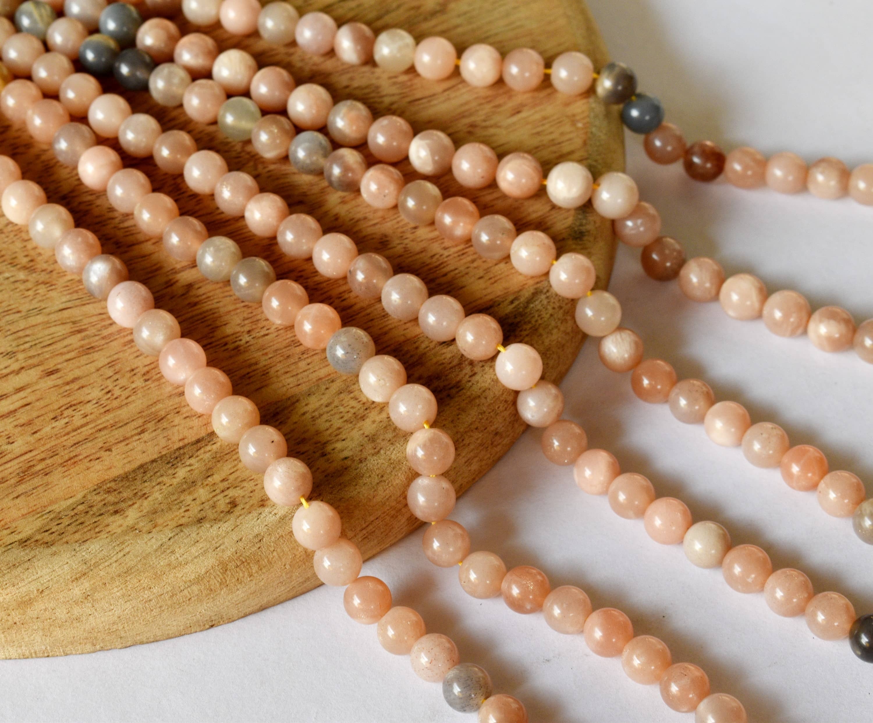 8mm Moonstone Beads, Gemstone Beads for Necklace ,Crystal Beads Jewelry