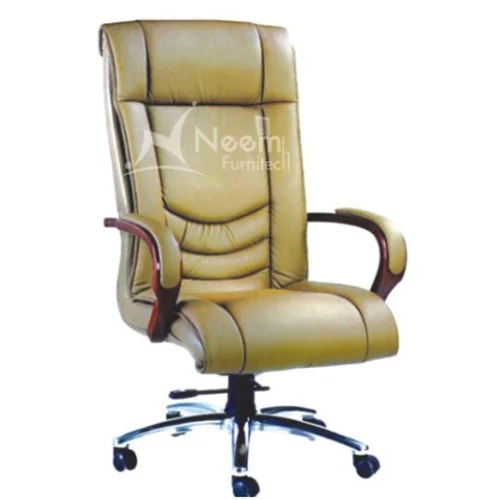 Office High Back Executive Chair - High-Quality Leather, Easy to Clean, Sleek Black Design, Warranty Included | Ideal for Office and Conference Room Use