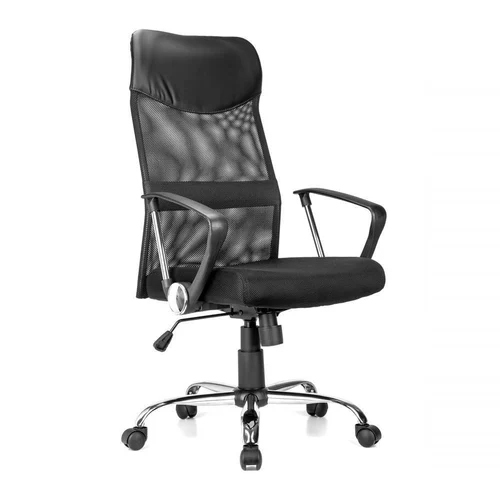 Black Leather High Back Chair Application: Office