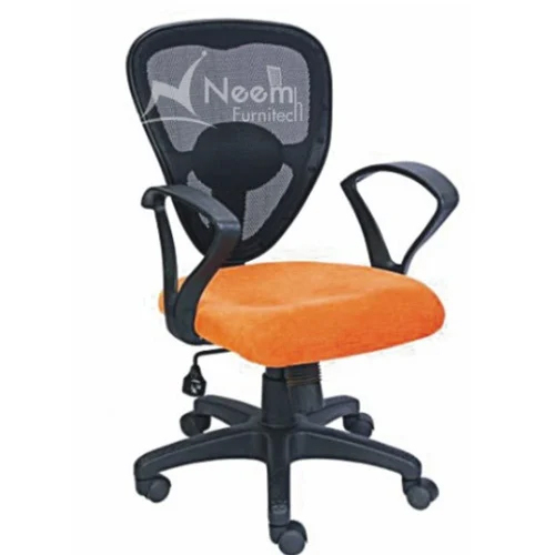Orange Nf-136 Revolving Mesh Office Chair