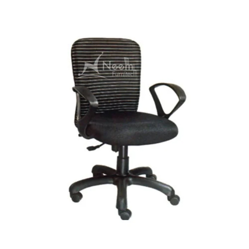 Recyclable Nf-138 Black Medium Back Office Chair