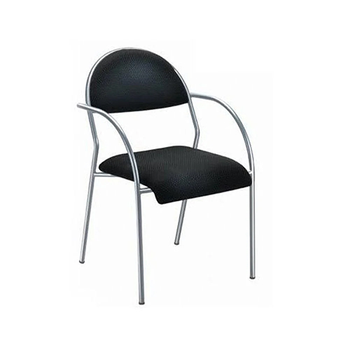 Black Fixed Arms Restaurant Chair