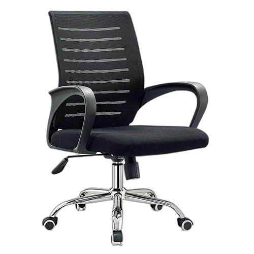 Black Mesh Revolving Chair Application: Office